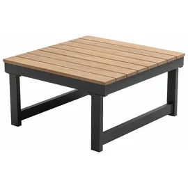 Oviala Gartenmöbelset mit 6 Sitzplätzen aus Aluminium und taupefarbenem Holz