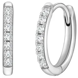 Glanzstücke München Creolen Sterling Silber Zirkonia in Silber   Damen 