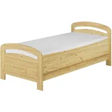Erst-Holz®Seniorenbett 90 x 200 Kiefer Massiv mit Rollrost und Matratze