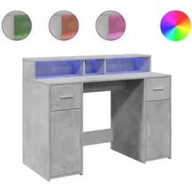 vidaXL Gaming-Tisch Betongrau