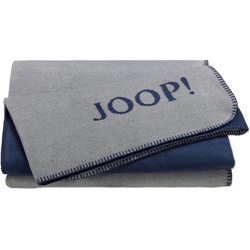 Joop! Wohndecke Uni-Doubleface Silber Navy