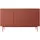 Feldmann-Wohnen Sideboard 144 x 83 x 37 cm Keramikrot / Eiche
