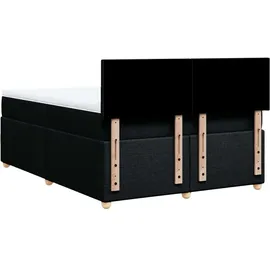 vidaXL Boxspringbett 140 x 200 cm Schwarz