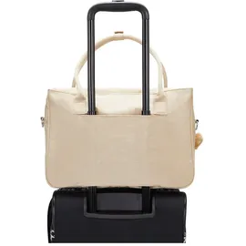 Kipling Superworker S Umhängetasche, Computertaschen, Sparkled Beige (Beige)