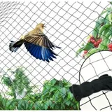 Vogelschutznetz, Schwarzes Vogelschutznetz Zum Schutz Von Gärten, Pflanzen Und Weinreben Vor Beschädigungen (7,6 M × 15,2 M, Maschenweite 5 Cm).
