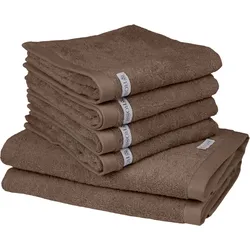 ROSS Handtuch Set »Sinfonie«, Set, 6 tlg., Frottier, beinhaltet: Handtücher und Badetücher ROSS taupe