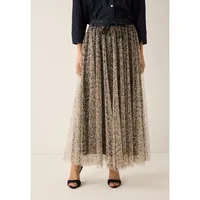 More & More Maxirock Damen Floral Rot/Weiß 36