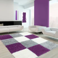 Hochflor-Teppich AYYILDIZ TEPPICHE "Life Shaggy 1501" Gr. 4, lila, B:160cm H:30mm L:230cm, Kunstfaser, Teppiche, Wohnzimmer