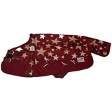 Regendecke Winterdecke Outdoor Decke Weidedecke 65 70 75 80 85 90 95 100 Weinrot Sterne 0 oder 200 Gramm Minishetty Minipony Mini Shetty Welsh Fleece Lining Thermodecke (0 Gramm Füllung, 75 cm)