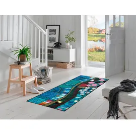 Wash+Dry Stadt in Blau 75 x 190 cm Blau