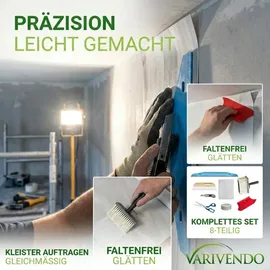 varivendo Tapezierset 8tlg. Werkzeug  weiß 34193