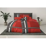 OTTO home Cassia kariert Rot 135 x 200 cm + 2 x 80 x 80 cm