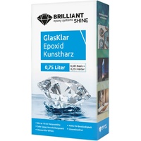 BrilliantShine Brilliant Shine Epoxid Kunstharz Glasklar Epoxidharz A+B, 0,75L