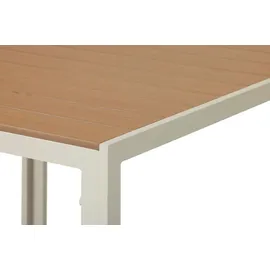 VCM Gartentisch 90 x 90 x 0 cm Teak-Dekor