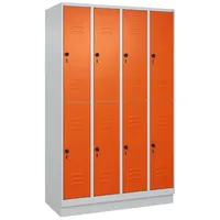 C+P Doppel-Garderobenschrank ""Classic Plus"", Abteilbreite 30 cm, mit Sockel,