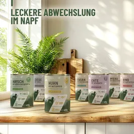 görges naturpharma gmbh Hundefutter Ziege mit Hirse 6 x 400 g