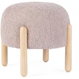 Bizzotto Hocker Dayla aus Boucle-Stoff rosa