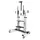 Startech Rolling TV Cart 240 cm Schwarz/Silber Aluminium/Kunststoff/Stahl