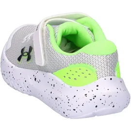 Under Armour Surge 4 Kinder White/Hyper Green/Black 32