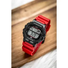 Casio Digitaluhr Sportliche Armbanduhr WS-1400H-4AVEF rot