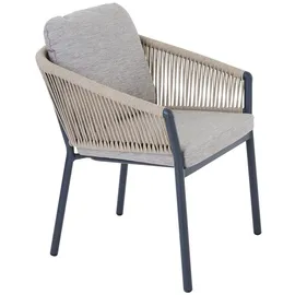 MONDO Gartenstuhl LATEA 60 x 64 x 106 cm grau 1 St.