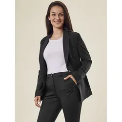Greiff  Jersey Longblazer Glencheck – Damen Casual in Grau glencheck, Gr. 34
