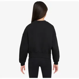 Nike Sportswear Club Fleece Boxy Crewneck Sweatshirt Mädchen 010 black/white XS 122-128 cm