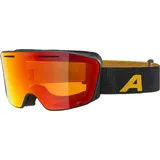 Alpina NENDAZ Q-LITE Skibrille, black-yellow matt, One Size