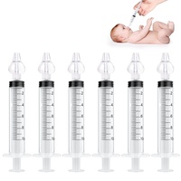 Vicloon Baby Nasendusche,6PCS Nasenspüler für Babys,10ml Wiederverwendbare Nasenreiniger,Tragbares Säuglings-Nasenreinigungsspülgerät, Nasenspüler