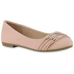 Damen Klassische Ballerinas in Nude