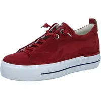 Paul Green Damen Pauls, Frauen Low-Top Sneaker,Freizeitschuhe,Laufschuhe,schnürschuhe,schnürer,Plateausohle,Halbschuhe,Rot (Lipstick),40.5 EU