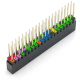 Sertronics 40 Pin GPIO Stacking Header für Raspberry Pi, farbig kodiert, 13,3mm