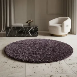 KADIMA DESIGN Teppich Spree Lila Ø 120 cm