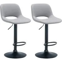 CLP 2er Set Barhocker Camden I Kunstleder-Bezug