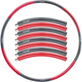 Grehom Hula Hoop Reifen Erwachsene Edelstahlkern 8 Segmente Hullahub Reifen zum Abnehmen für Anfänger + Fortgeschrittene [1,2 KG] inkl. eBook