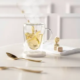 LEONARDO Kaffeebecher Duo 200 ml Glas Transparent Klar