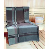 Kinzler Saunatuch »Wellness, Sauna - Größe 90/200 cm«, (1 St., Saunatuch 90 x 200 cm), leichte Qualität, verschiedenen Designs, auch als 2er Set, grün