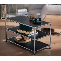 Tchibo - Couchtisch Metall »Cn3« - 77x40x46,5cm - schwarz - Stahl / Kunststoff / Kunststoff