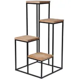 Koopmann International Garderobenständer STEPS 34 x 67 cm Braun Schwarz Kiefer