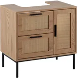 FineBuy Waschbeckenunterschrank FineBuy Badschrank 60x60x40cm Bad Unterschrank Schublade