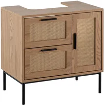 FineBuy Waschbeckenunterschrank FineBuy Badschrank 60x60x40cm Bad Unterschrank Schublade