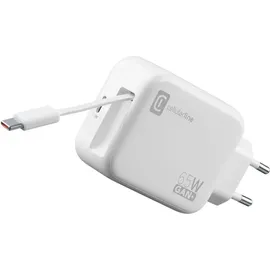 Cellular Line Cellularline Roller 65W Wandladegerät, GaN, 90cm USB-C