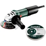 Metabo W 850-125 inkl. Zubehör + 10 Trennscheiben im Karton