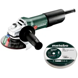 Metabo W 850-125 inkl. Zubehör + 10 Trennscheiben im Karton