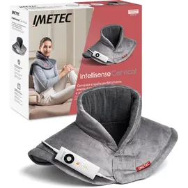 Imetec Intellisense Cervical-Heizkissen für Hals und Schultern, Wärmekissen 47 x 52 cm, Stoff, 5 Temperaturen, Sicherheits-Elektroblock, schnelles Erhitzen, maschinenwaschbar