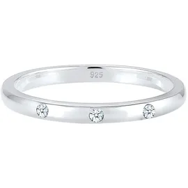 Diamore Elli DIAMONDS Ring 925 Sterling Silber Diamant, Verlobungsring in Silber | Gr.: 54