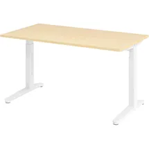 bümö Schreibtisch Serie-XB Ahorn / Weiß