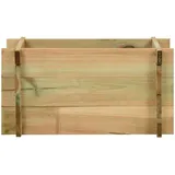 vidaXL Pflanzkübel Hochbeet 120 x 120 x 40 cm Braun