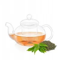 Wilmax | Teekanne Glas mit Siebeinsatz | 1550 ML | Teapot | Teezubereiter für losen Tee | Glaskanne für Teeblumen | Kanne mit Deckel & Sieb aus Glas | Spülmaschinenfest | Tropffrei