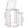 vidaXL Mülltonnenbox 72 x 81 x 115 cm grün